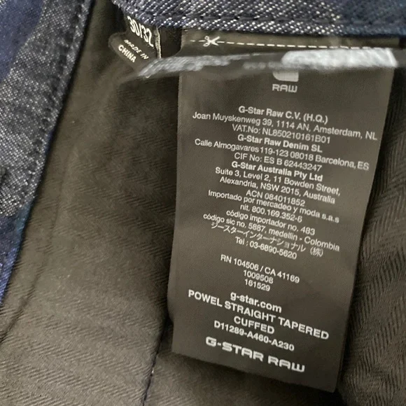 G-Star Raw Men 30 Camouflage Cargo Pants Jeans Blue